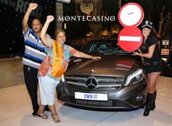 Pictured here is Merle Thomas, lucky Own the Road winner of a Mercedes Benz SLK 250 Roadster2